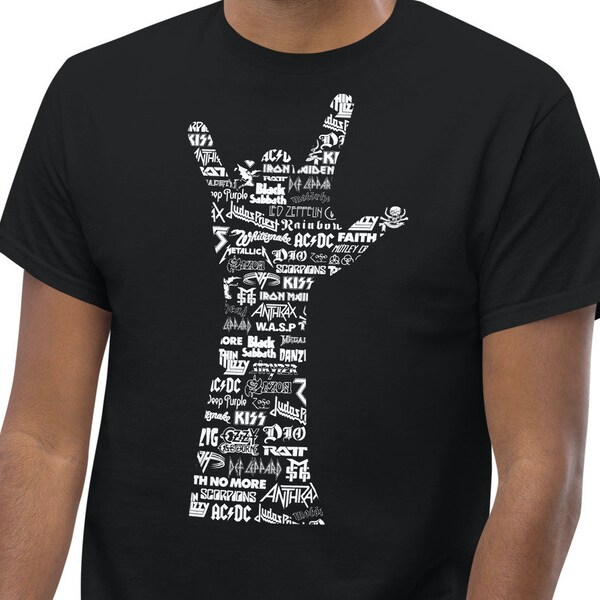 Mens Classic Rock T Shirts Etsy