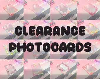 CLEARANCE - B-Grade Deco toploaders for Kpop Photocards, Trading cards & Journalling