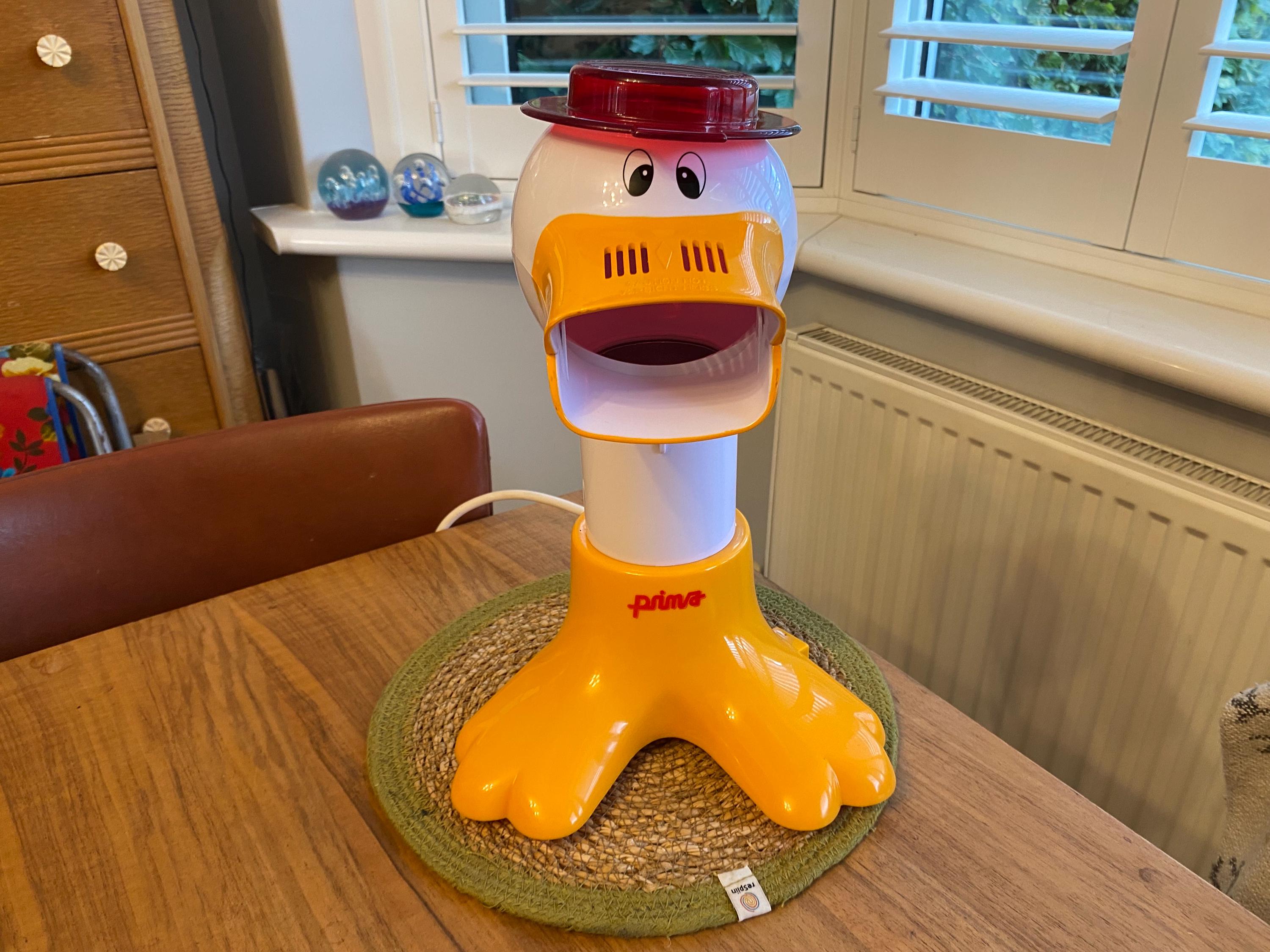 Popper à Pop-corn Vintage Prima Duck – Air Chaud – Blanc – 0.25L – Occasion