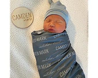 Baby Name Swaddle Etsy
