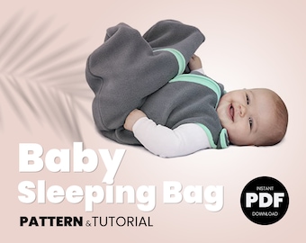 Sleep Sack Sewing Pattern: Baby Swaddle Sleeping Bag (PDF Pattern)