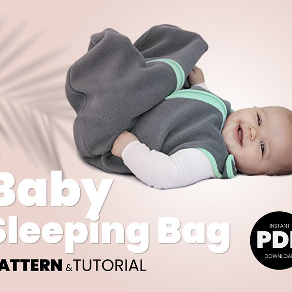 Sleep Sack pattern Pdf sewing  pattern, Swaddle sack, Woven and Jersey Knit Sleeping bag, Baby Shower Gift Baby and Toddler