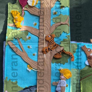 Classic Bear Storybook Felt Book / Quiet Book Digital Pattern PDF Download and SVG Cut Files — Based on the original story by A. A. Milne image 10