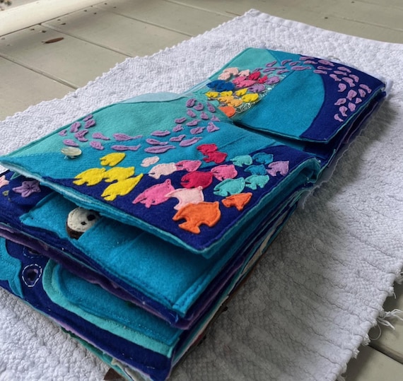 Mermaid Adventure Storybook Felt Book / Quiet Book Digital Pattern PDF and SVG Cut Files Download