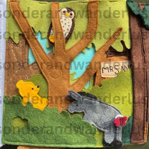 Classic Bear Storybook Felt Book / Quiet Book Digital Pattern PDF Download and SVG Cut Files — Based on the original story by A. A. Milne image 5