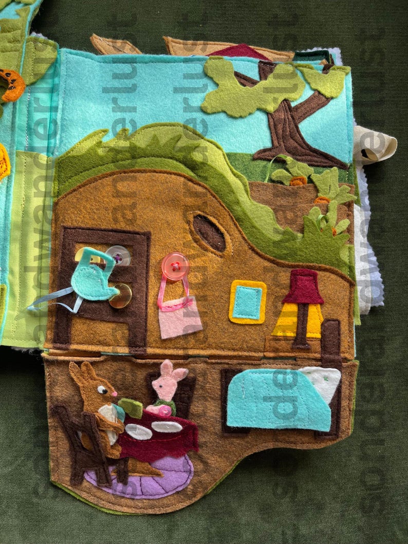 Classic Bear Storybook Felt Book / Quiet Book Digital Pattern PDF Download and SVG Cut Files — Based on the original story by A. A. Milne image 11