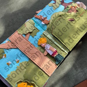 Classic Bear Storybook Felt Book / Quiet Book Digital Pattern PDF Download and SVG Cut Files — Based on the original story by A. A. Milne image 9