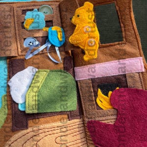 Classic Bear Storybook Felt Book / Quiet Book Digital Pattern PDF Download and SVG Cut Files — Based on the original story by A. A. Milne image 8