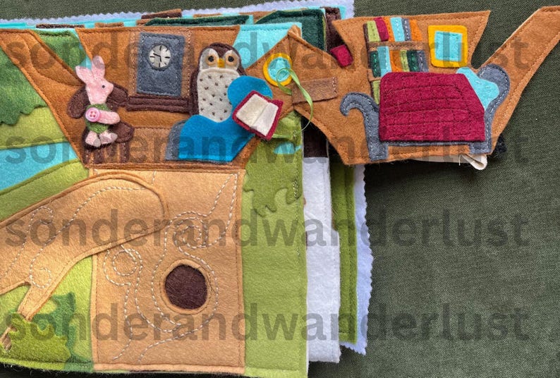 Classic Bear Storybook Felt Book / Quiet Book Digital Pattern PDF Download and SVG Cut Files — Based on the original story by A. A. Milne image 15