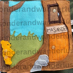 Classic Bear Storybook Felt Book / Quiet Book Digital Pattern PDF Download and SVG Cut Files — Based on the original story by A. A. Milne image 6