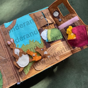Classic Bear Storybook Felt Book / Quiet Book Digital Pattern PDF Download and SVG Cut Files — Based on the original story by A. A. Milne image 7