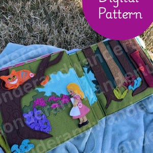 Alice's Adventures Felt Storybook Digital Pattern PDF Download and SVG Files
