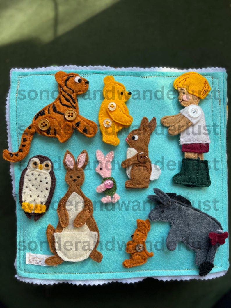 Classic Bear Storybook Felt Book / Quiet Book Digital Pattern PDF Download and SVG Cut Files — Based on the original story by A. A. Milne image 19