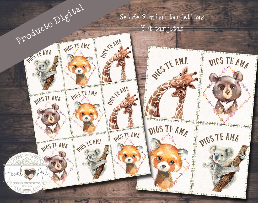 Set of Printable Cards-god Loves You. Watercolor- - Tarjetas ...
