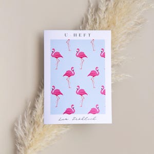 Hülle U-Heft und Impfpass personalisiert mit Namen | Schutzhülle für Untersuchungsheft und deutschen Impfpass I Uheft Flamingo Design
