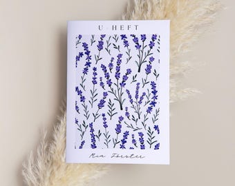 Portada Cartilla U y certificado de vacunación personalizado con nombre | Funda protectora para folleto de examen y certificado de vacunación alemán I Diseño floral Uheft