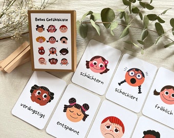 Cartes de sentiments pour les enfants I Cartes d'émotions I Montessori I Cartes de sentiments pour les enfants I Cadeau pour les enfants I Cartes d'émotions I Cartes d'encouragement