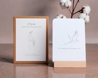 Pregnancy Affirmation Cards | Affirmations for Mothers | Pregnancy Gift | Positive Birth Affirmations | Baby Shower Gift