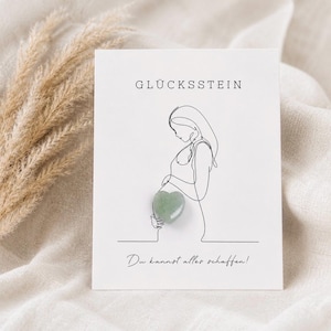Glücksbringer I Mutstein I Mutmacher I Glücksbringer Geburt I Glücksbringer Schwangerschaft I Glücksstein Herz I Glücksbringer Kinderwunsch