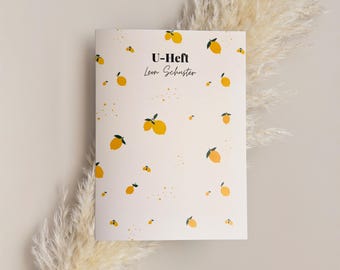 Funda personalizada para el carné de salud infantil y el certificado de vacunación con nombre | Funda protectora para el carné de salud infantil y el certificado de vacunación alemán