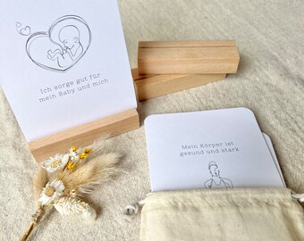 Pregnancy Affirmation Cards | Affirmations for Mothers | Pregnancy Gift | Positive Birth Affirmations | Baby Shower Gift