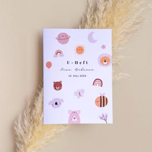 Hülle U-Heft und Impfpass personalisiert mit Namen | Schutzhülle für Untersuchungsheft und deutschen Impfpass I Tiere I Bär, Koala, Hummel