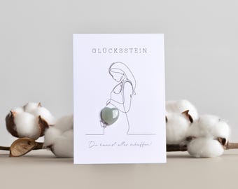 Glücksbringer I Mutstein I Mutmacher I Glücksbringer Geburt I Glücksbringer Schwangerschaft I Glücksstein Herz I Glücksbringer Kinderwunsch