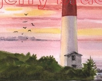 Barnegat Lighthouse Painting LBI Long Beach Island Beach House