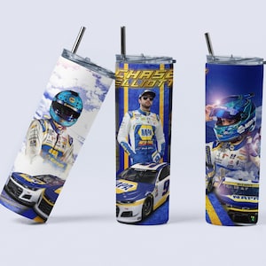 Chase Elliott 20oz Tumbler Nascar fan Elliott Gift for dad  Nascar Racing gift for him car mug, birthday gift, stainless steel cup, sports