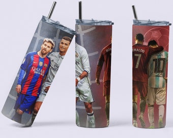 CR7 20oz Tumbler, Ronaldo, tumbler, tumbler cup, travel mug football gift for him, mug birthday gift stainless steel cup for soccer fan