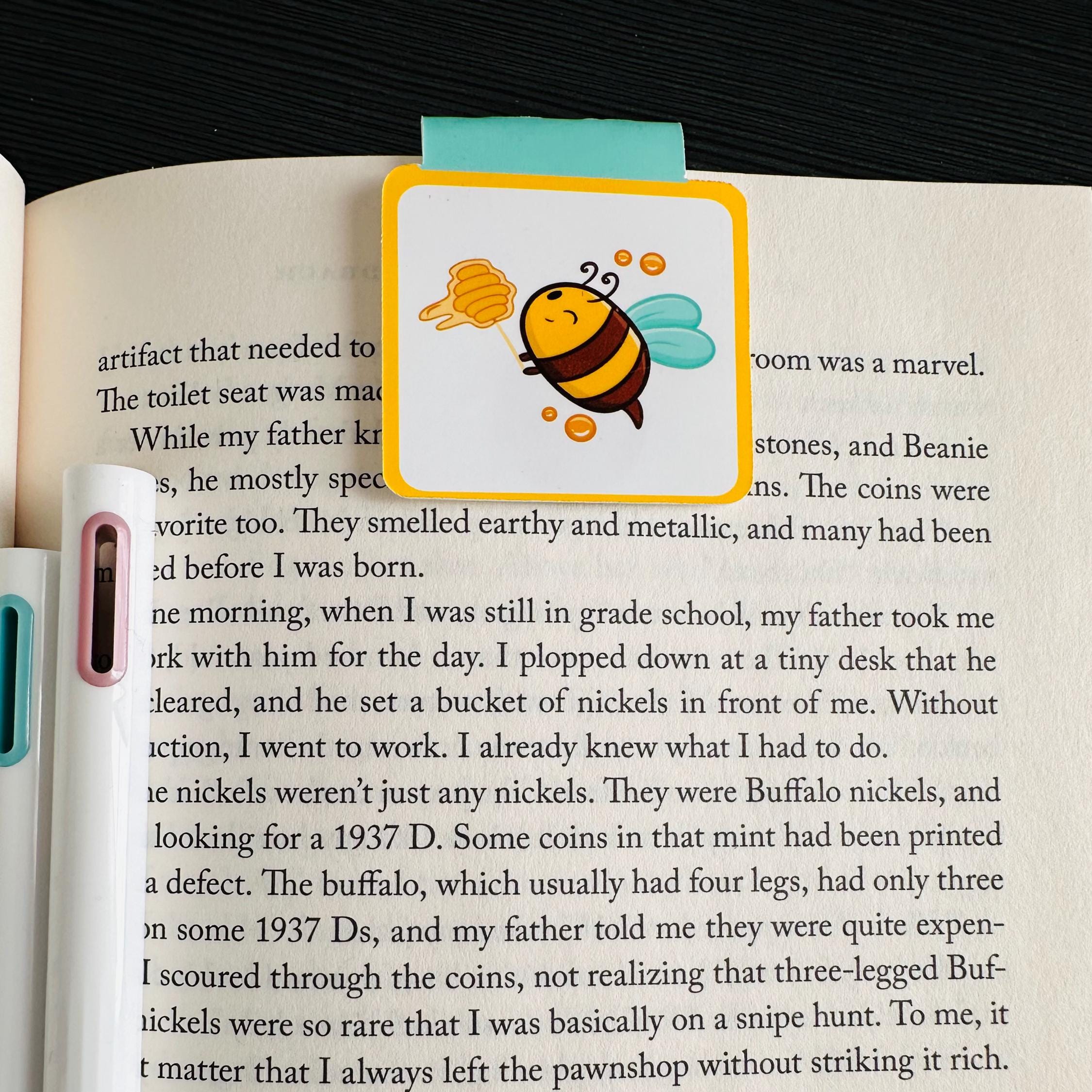 Spring Magnetic Bookmarks, Book Accessories, Reading Gift, Funny Bookmarks, CuteBookmark, Planner Accessories, Gift for Her, Gift for Reader