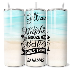 Girl group trip vacation tumblers, All girls trip tumblers, Personalized Birthday trip cups, Girls vacation trip cups, Matching tumblers
