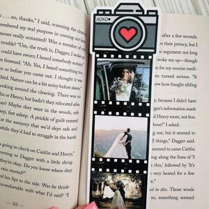 Personalized Bookmark with Picture, Photo Bookmark for Mother&#39;s Day, Birthdays, Wedding gift, Engagement gift for reader, memory keepsake