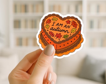 I am an Autumn sticker, Waterproof stickers, Journal Sticker, Water bottle stickers, Fall sticker, Journaling Stickers, Kindle Sticker