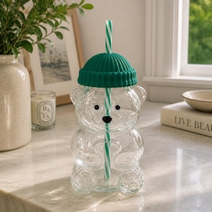 Pink Bear Cup Starbucks - Etsy