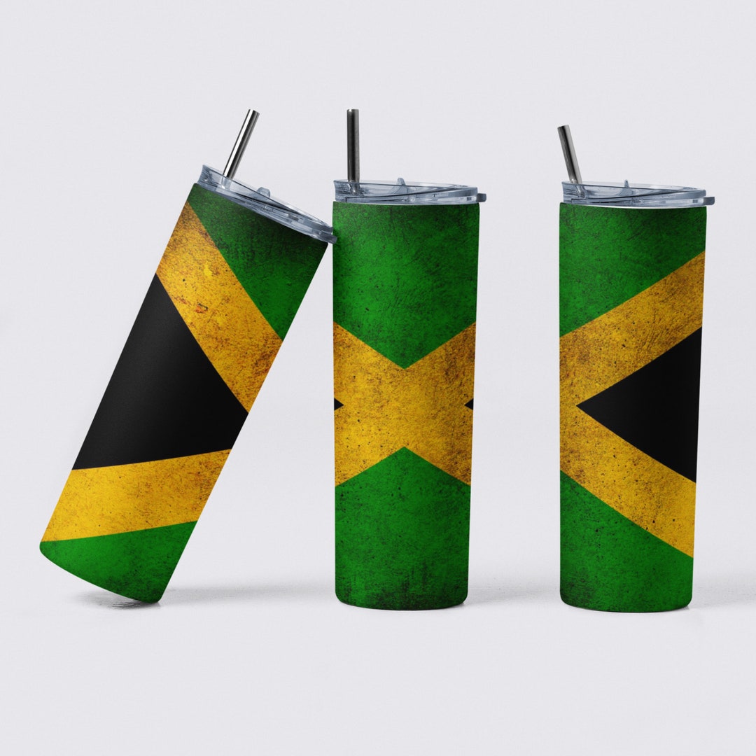 Jamaican Flag 20oz Tumbler , Jamaica, Customized Tumbler, Travel Mug