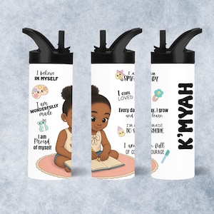 Back to school water bottle, Personalized Kids Water Bottle,  Back to School Gift for Kids, Name Cup Gift for Kids, Custom Name Kids Tumbler