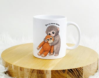 Punch The Monkey Mug, Viral Baby Monkey Inspired, Ceramic Mug