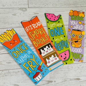 Funny bookmark, Bookmark for foodie, Foodie gift, Bookish gift, Bookclub gift, gift for book lover, foodie bookmark, cute bookmark
