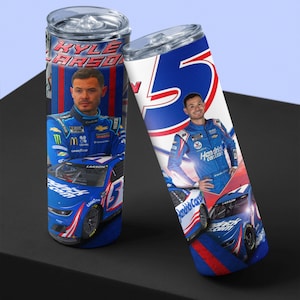 Kyle Larson 20oz Tumbler Nascar fan Larson Gift for dad  Nascar Racing gift for him car mug, birthday gift, stainless steel cup, sports