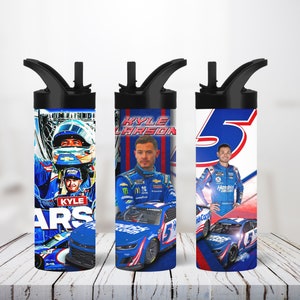 Kyle Larson 20oz Tumbler Nascar fan Larson Gift for dad  Nascar Racing gift for him car mug, birthday gift, stainless steel cup, sports