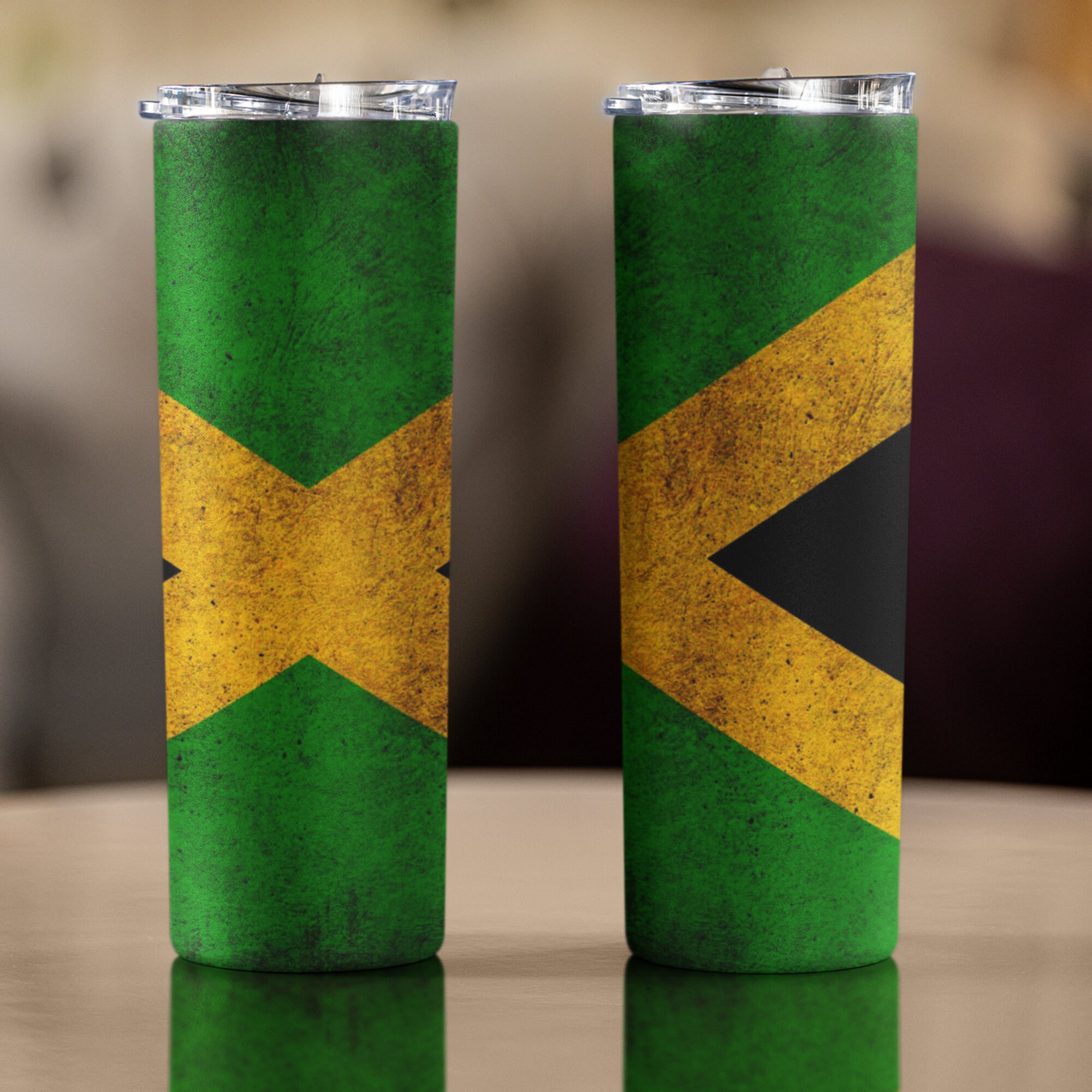 Jamaican Flag 20oz Tumbler , Jamaica, Customized Tumbler, Travel Mug