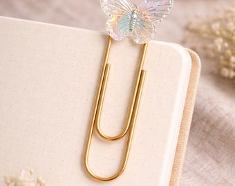 Butterfly Jumbo Paper Clip, Stationery, Paperclip Bookmark, planner accessories