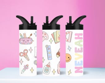 Personalized Kids Water Bottle, Back to school water bottle, Back to School Gift for Kids, Name Cup Gift for Kids, Custom Name Kids Tumbler