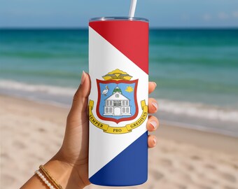 St Maarten 20oz Tumbler, vacation, Customized tumbler, travel mug, stainless steel cup, custom vacation cups, group vacation