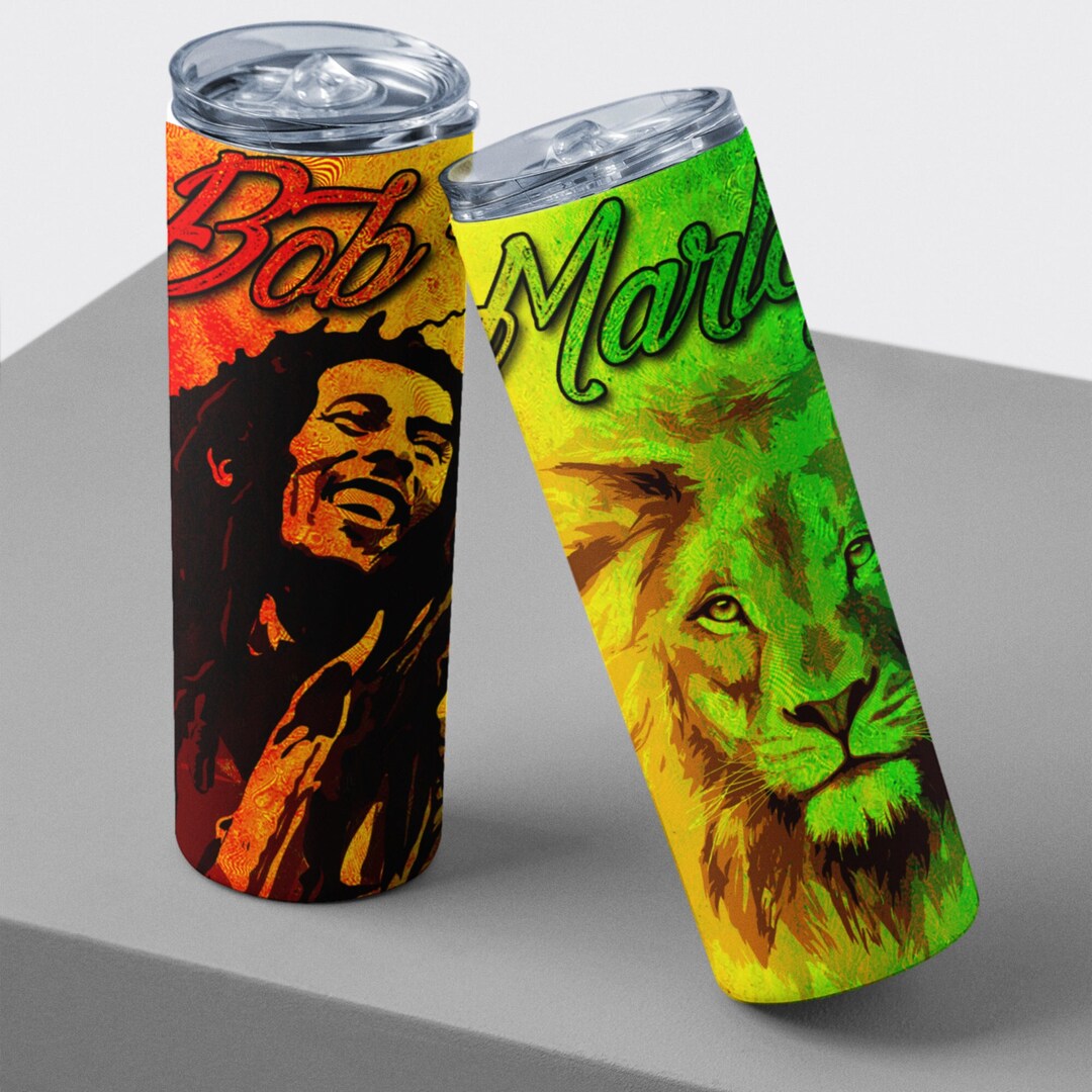 Bob Marley 20oz Tumbler, Gift for Jamaican Friend, Jamaica, Rasta