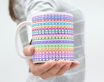 Hidden Message Coffee Mug, Clocked In Checked Out Mug, Funny Gift for Coworkers, Sarcastic Gift for Work Bestie, Office Gift, 15OZ Mug