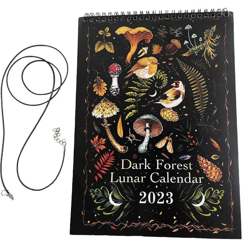 2023 Dark Forest Lunar Calendar Original Illustrated Wall Etsy