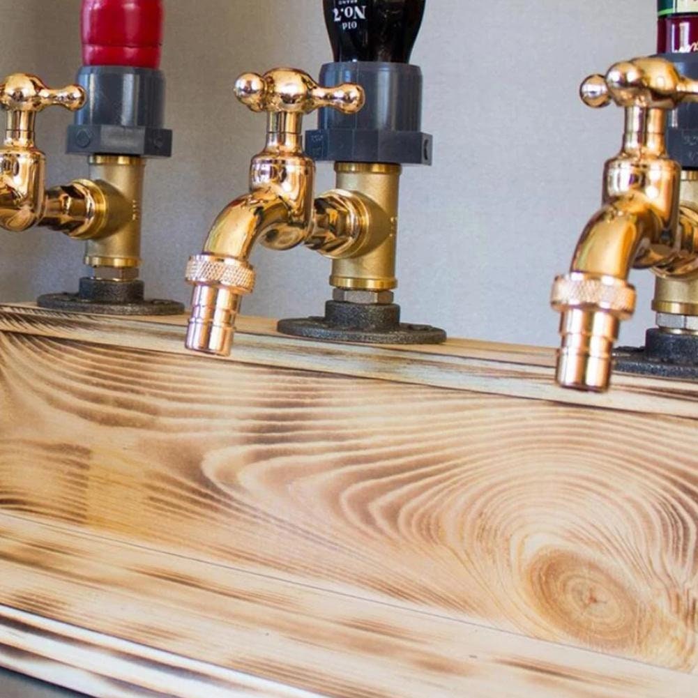 Alcool Whisky Distributeur de bois Forme de robinet pour les
