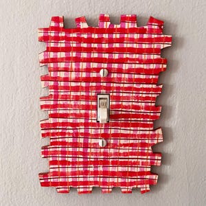 Plaid Switch Plate